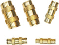 DOT Brass Push in Fitting Air Brake Union Assortment Kits - 5pcs