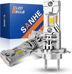 SANHE H7 LED Headlight Bulbs: 600% Brighter, Easy Install