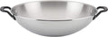 KitchenAid 5-Ply Clad Polished Stainless Steel Wok - Even Heat