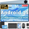 Android 15 Tablet 11 in with 24GB RAM and 128GB ROM - Black