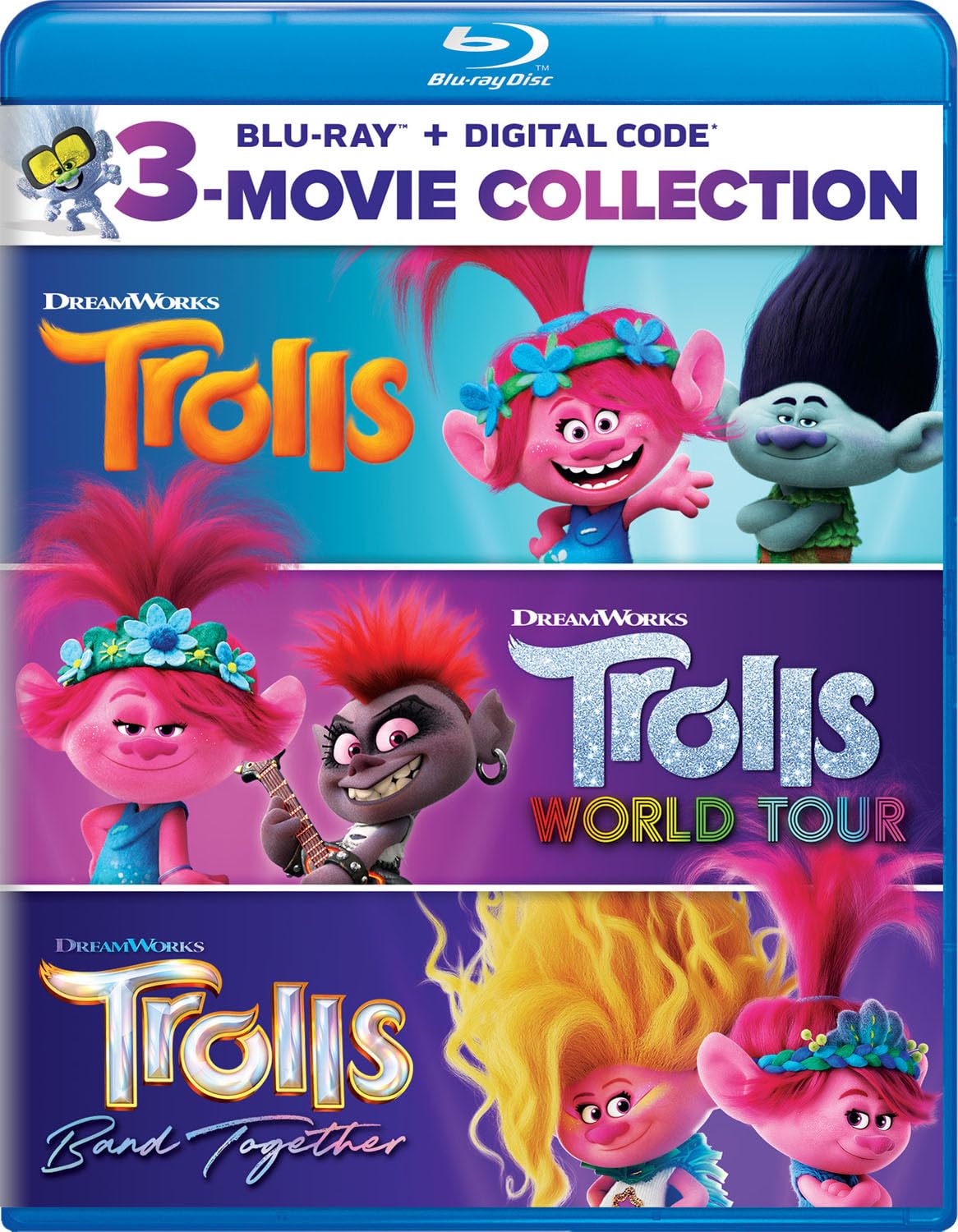 Trolls 3-Movie Collection on Blu-ray + Digital - Family Fun