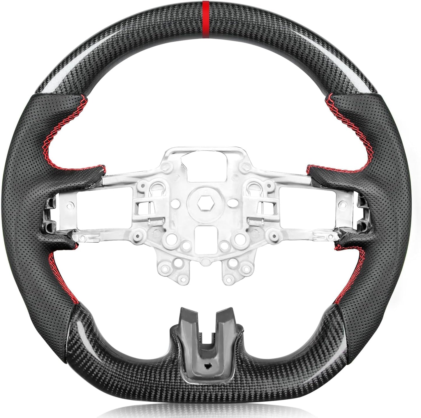 Real Carbon Fiber Steering Wheel for Ford Mustang 2015-2017