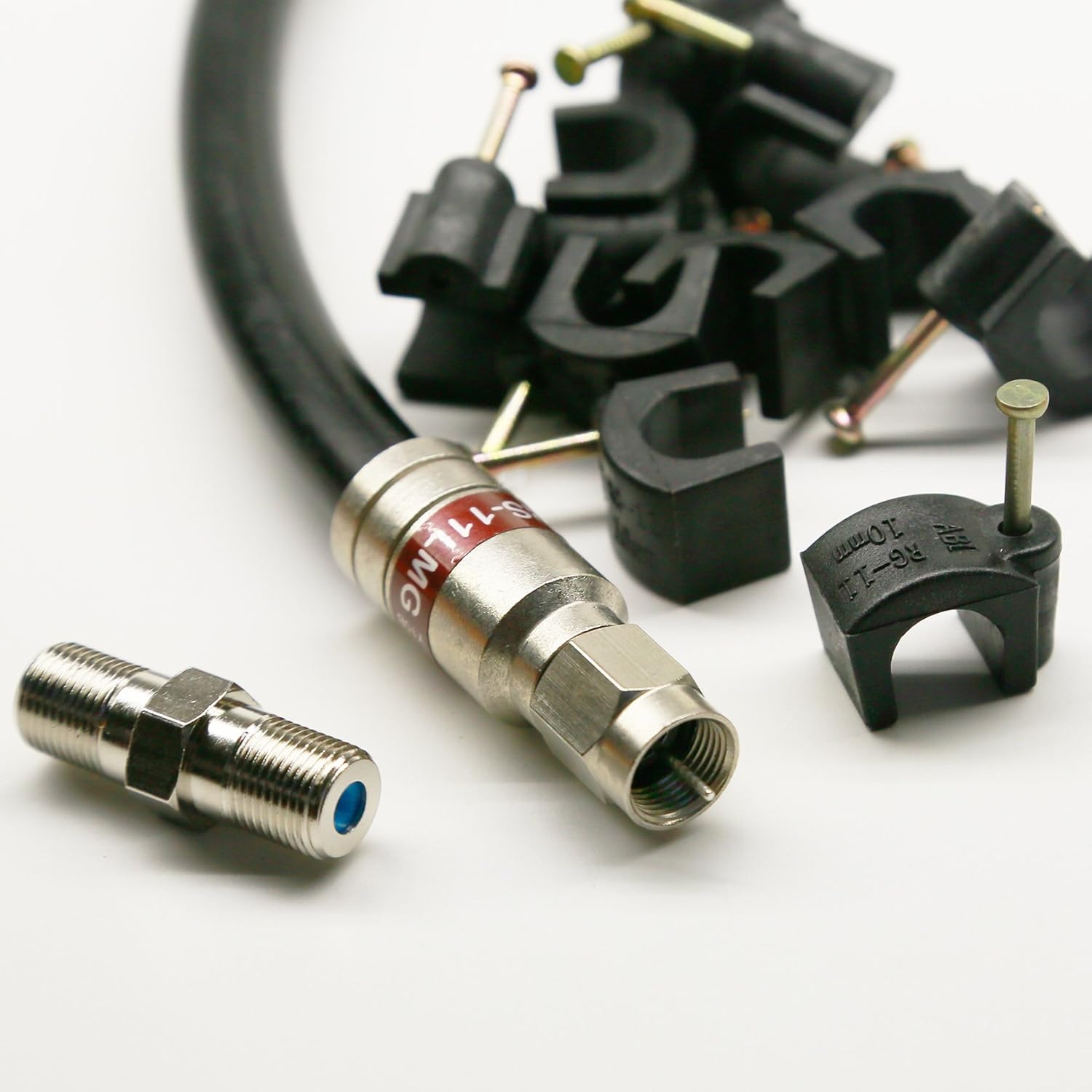 RG11 Cable with F Connectors - Tri-Shield Underground Coaxial