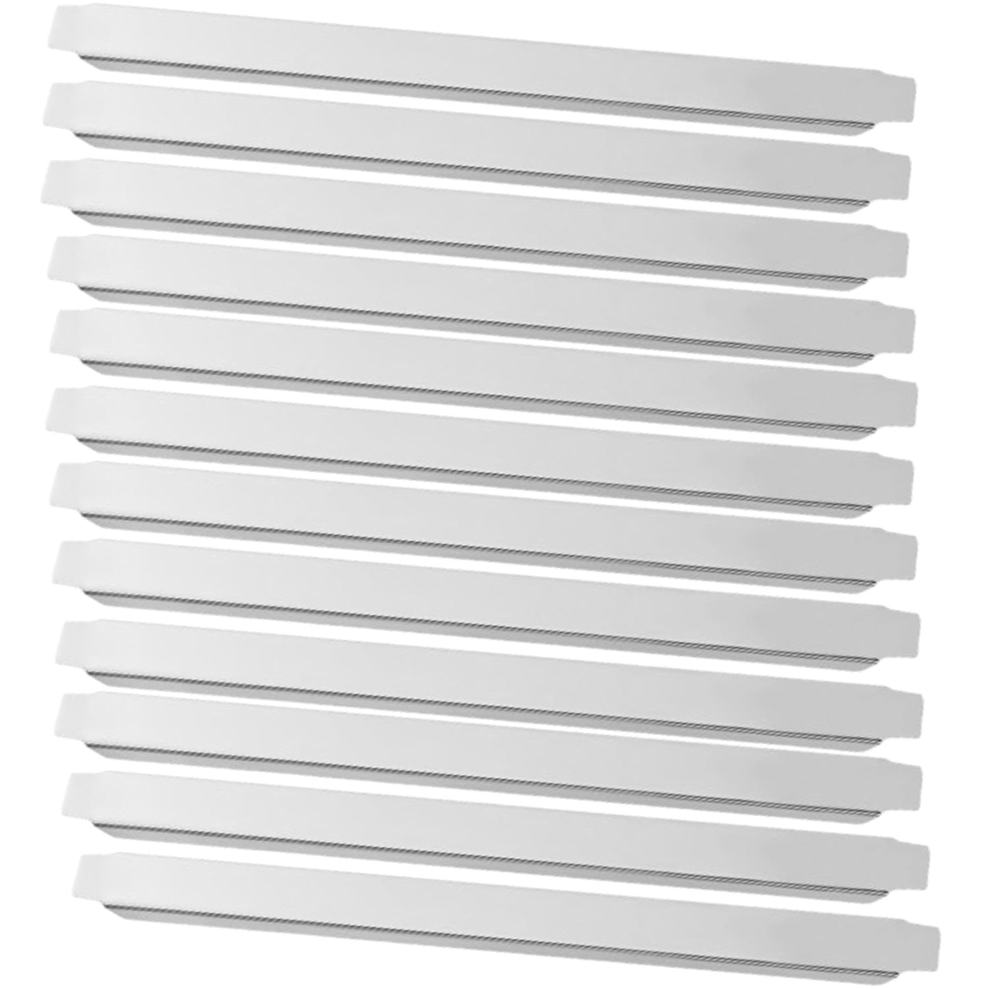 12-Pack 12 inch Stainless Steel Steam Table Adapter Bars for Kitchens