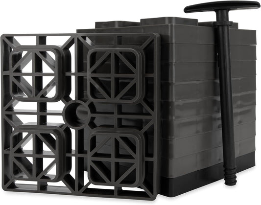 Camco Fasten RV Leveling Blocks - Interlocking Design for Stability