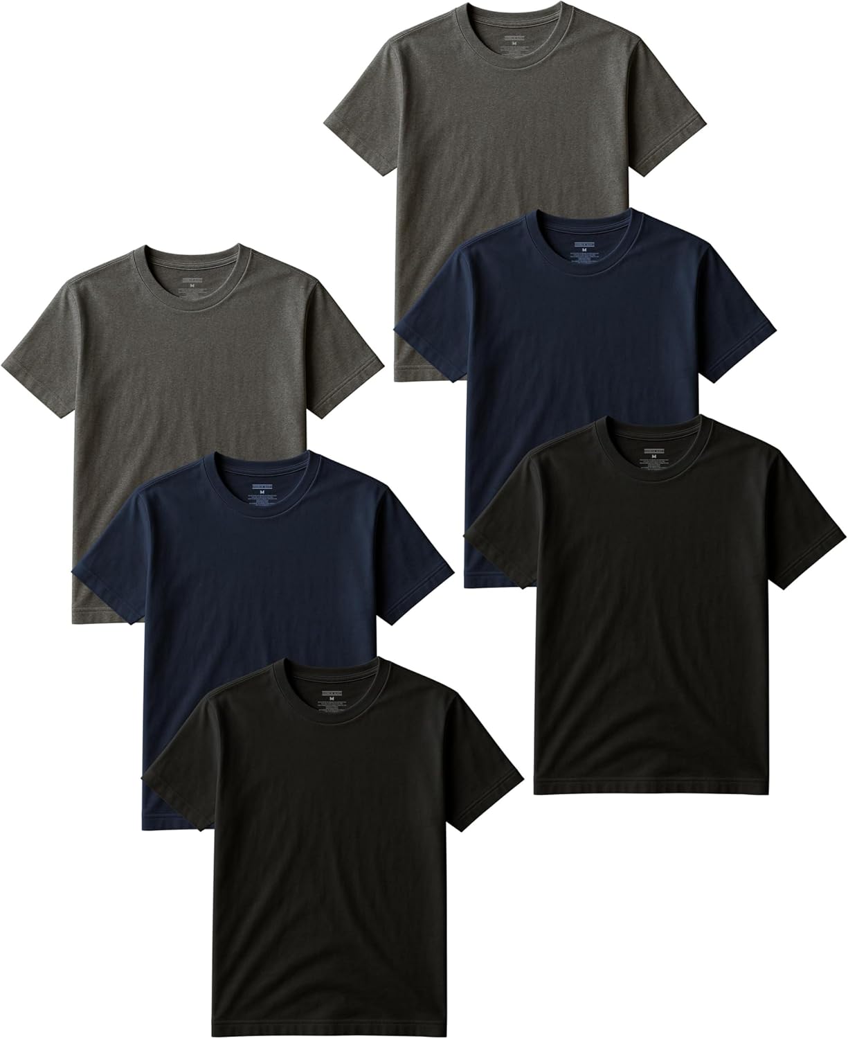 Classic Men's Short Sleeve Cotton Undershirts for Comfort