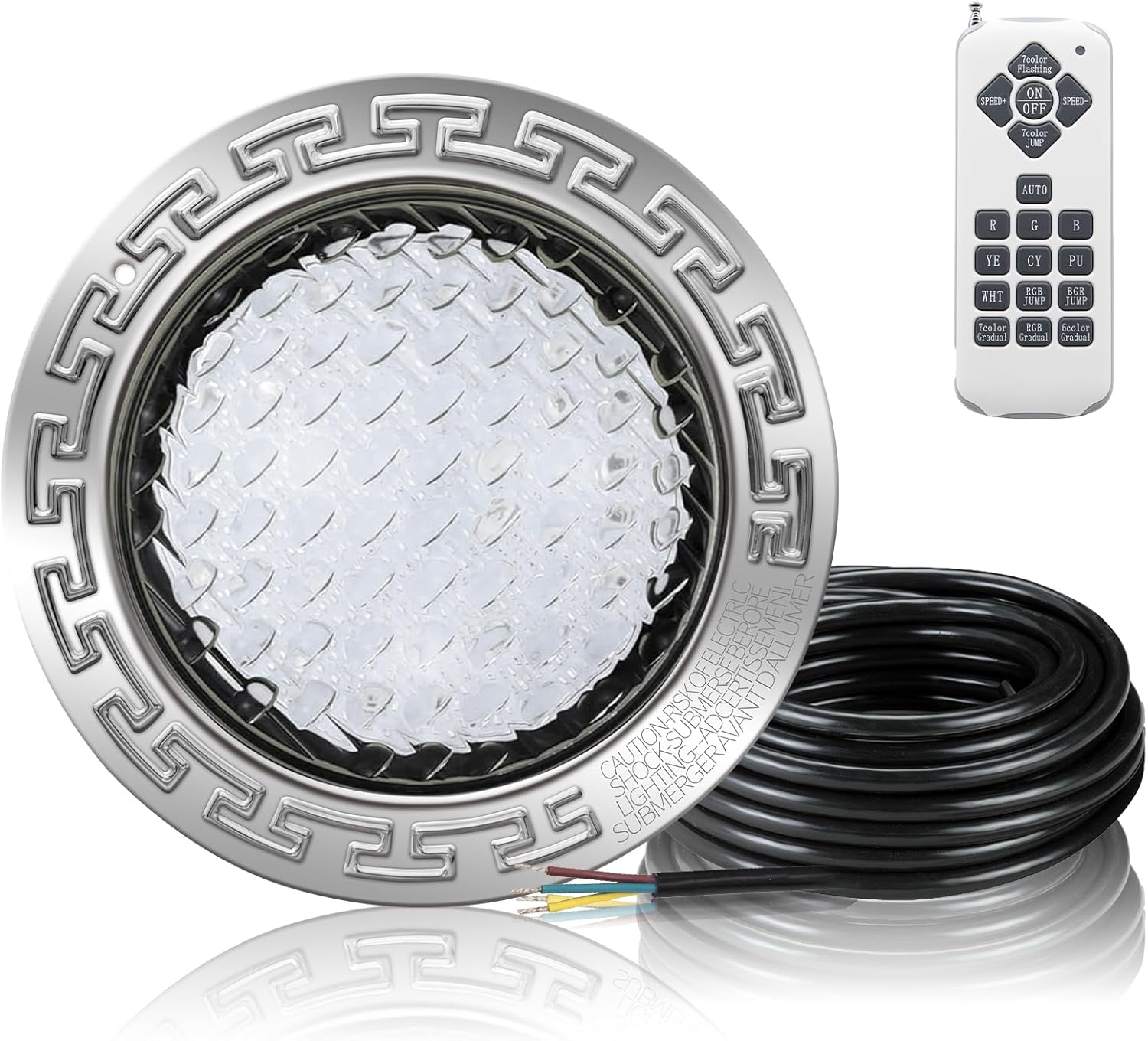 PROPART 10 Inch Inground Pool Light with Remote Control & RGBW