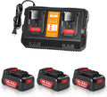 Upgraded 6.0Ah 20V Max 3Pack Batteries Replacement for Dewalt 20V