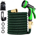 50 ft Expandable Garden Hose with 10-Function Nozzle - Kink Free
