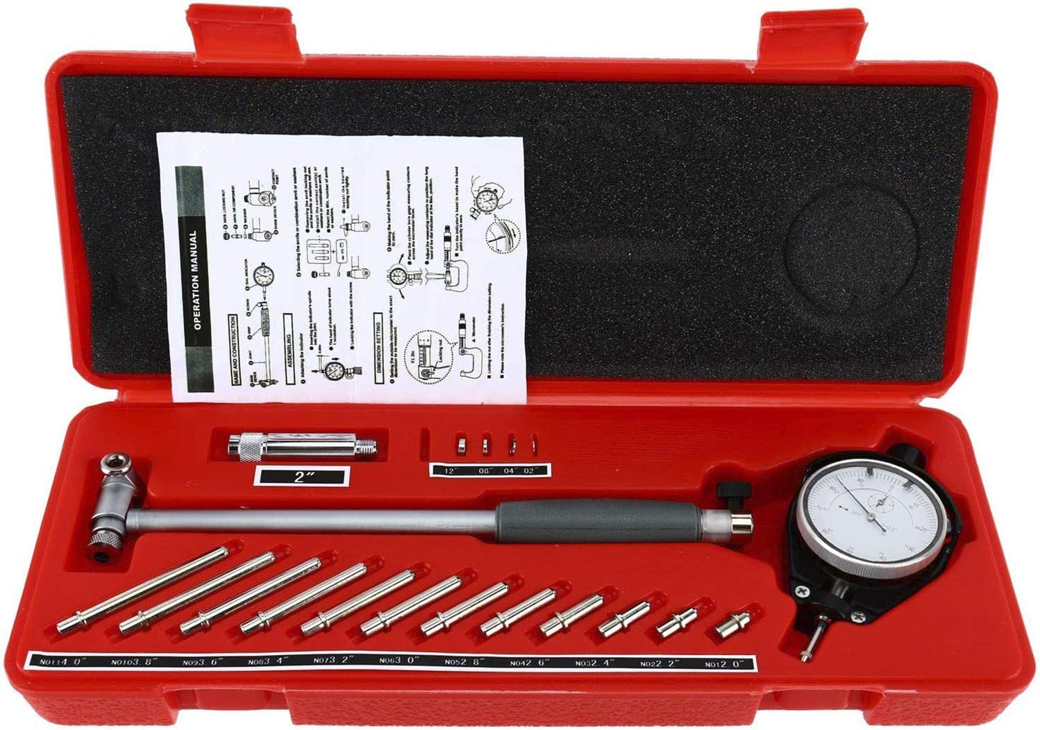Industrial Tools Dial Bore Gauge Kit for Precision Measurement
