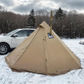 Winter Teepee Tent with Stove Jack for Survival