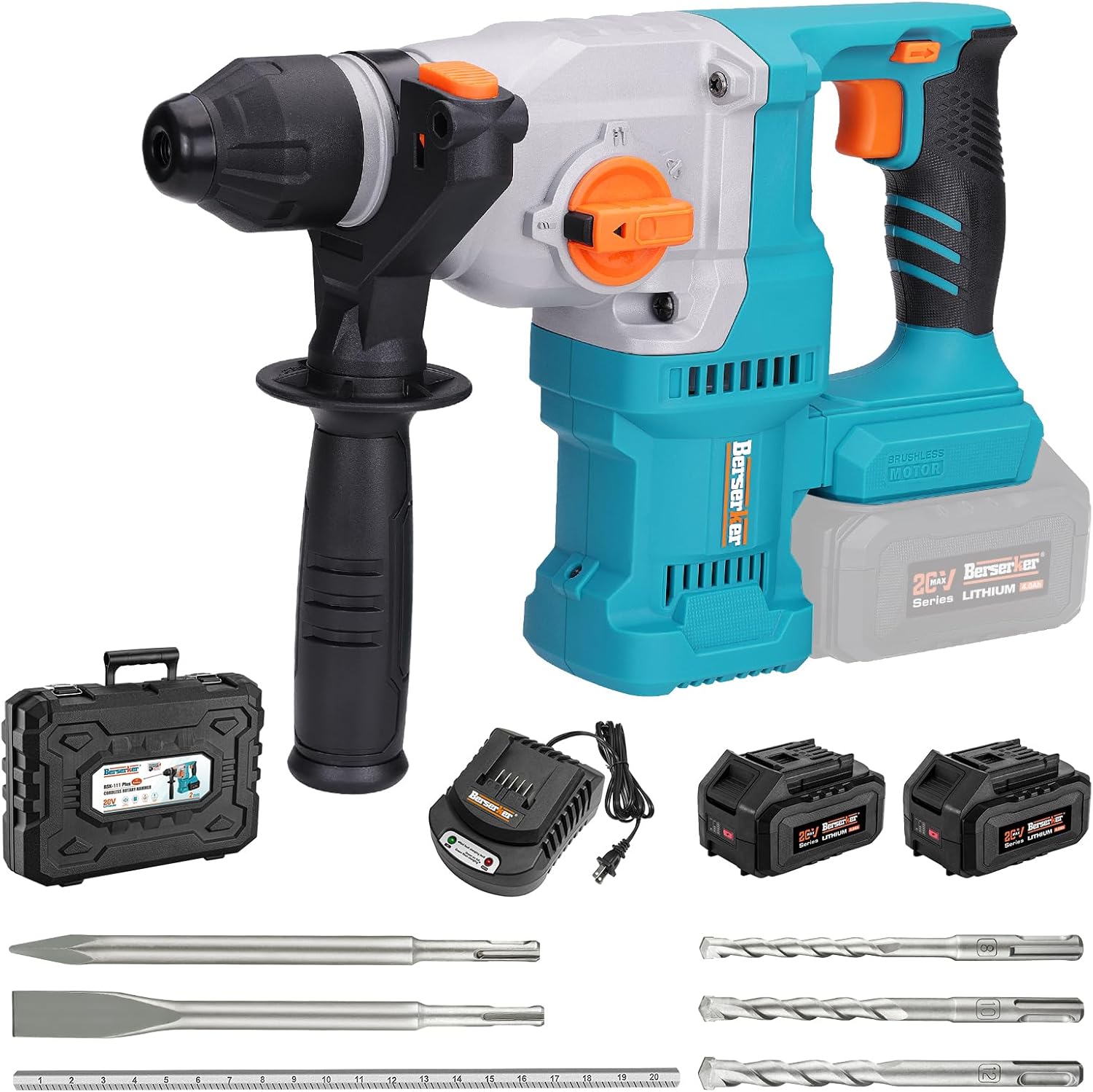 Berserker 20V Cordless Rotary Hammer Drill with Brushless Motor