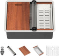 25 Inch Undermount Kitchen Sink Workstation 25x19x10 - Durable
