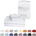 Luxury Bamboo Viscose Cal King Sheet Set - Cooling 18in Deep Pocket