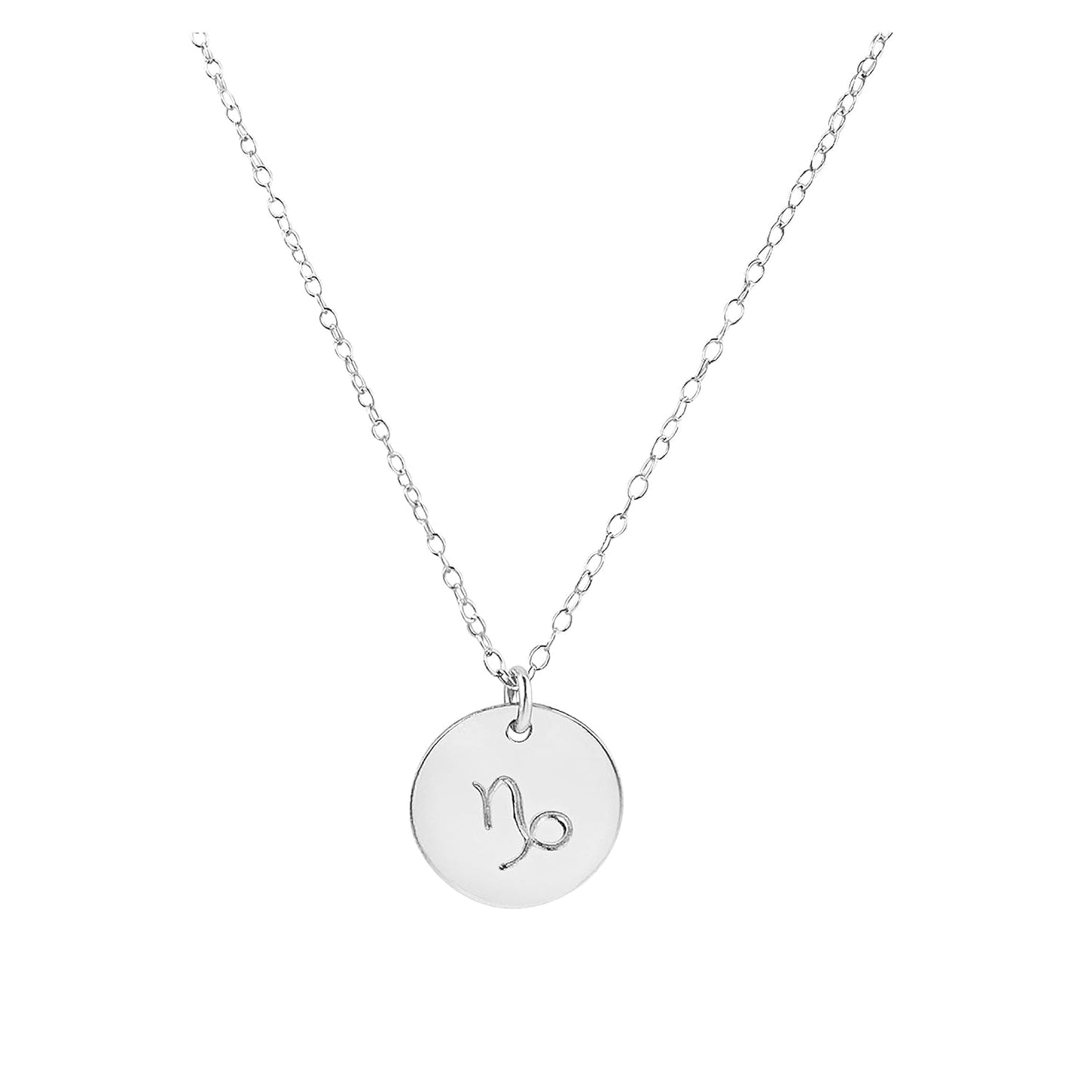 Zodiac Capricorn Necklace in Sterling Silver for Astrology Lovers
