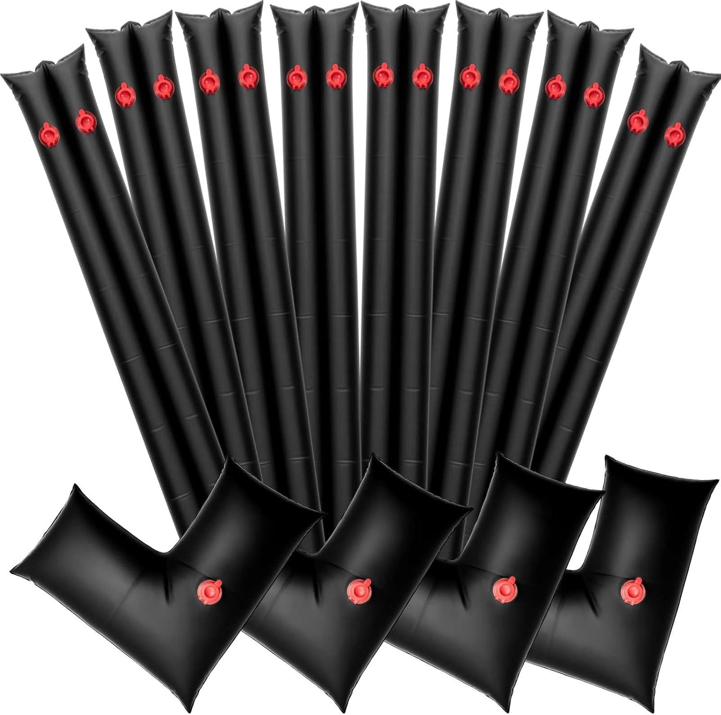 Hiboom 12 Pcs Pool Cover Water Bags for Winter Protection