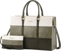 LOVEVOOK Laptop Bag for Women 15.6 in Vintage Leather Tote - Spacious