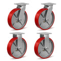 8in X 2in Heavy Duty Casters for Industrial Use with 6000 Lb Capacity