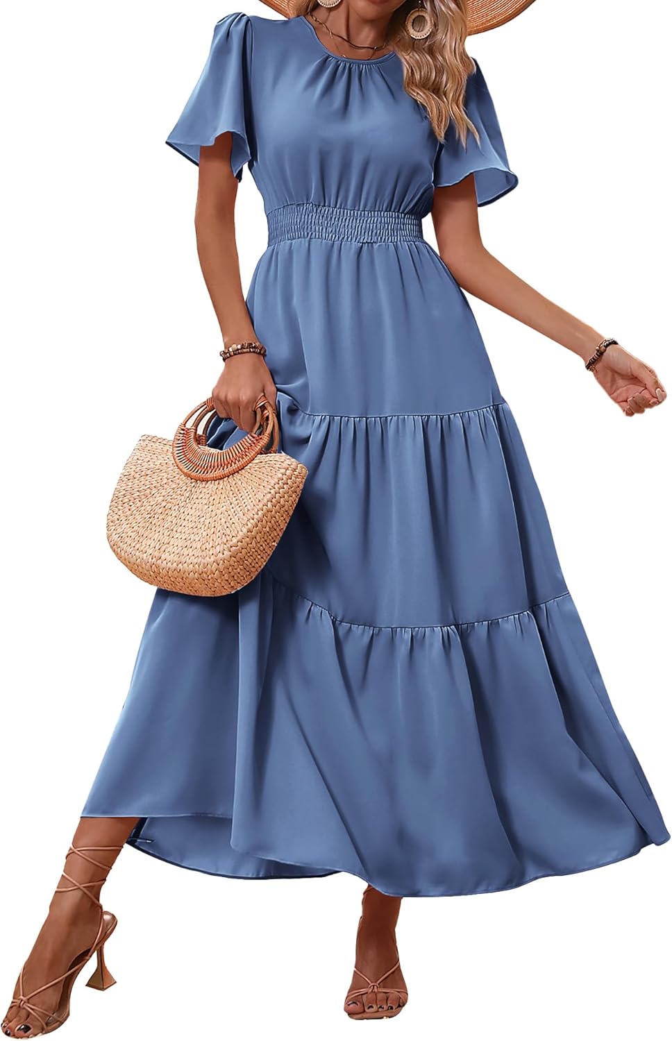 PRETTYGARDEN Women's Summer Casual Floral Maxi Dress for 2025