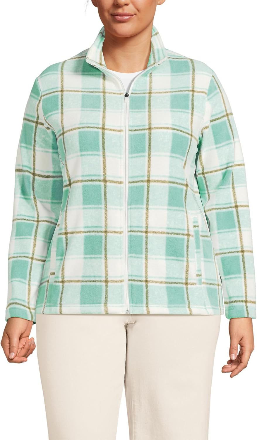 Lands' End Anyweather Fleece Full Zip Jacket for All Seasons