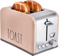 Rae Dunn Toaster 2-Slice Stainless Steel - Wide Slot, 5 Browning