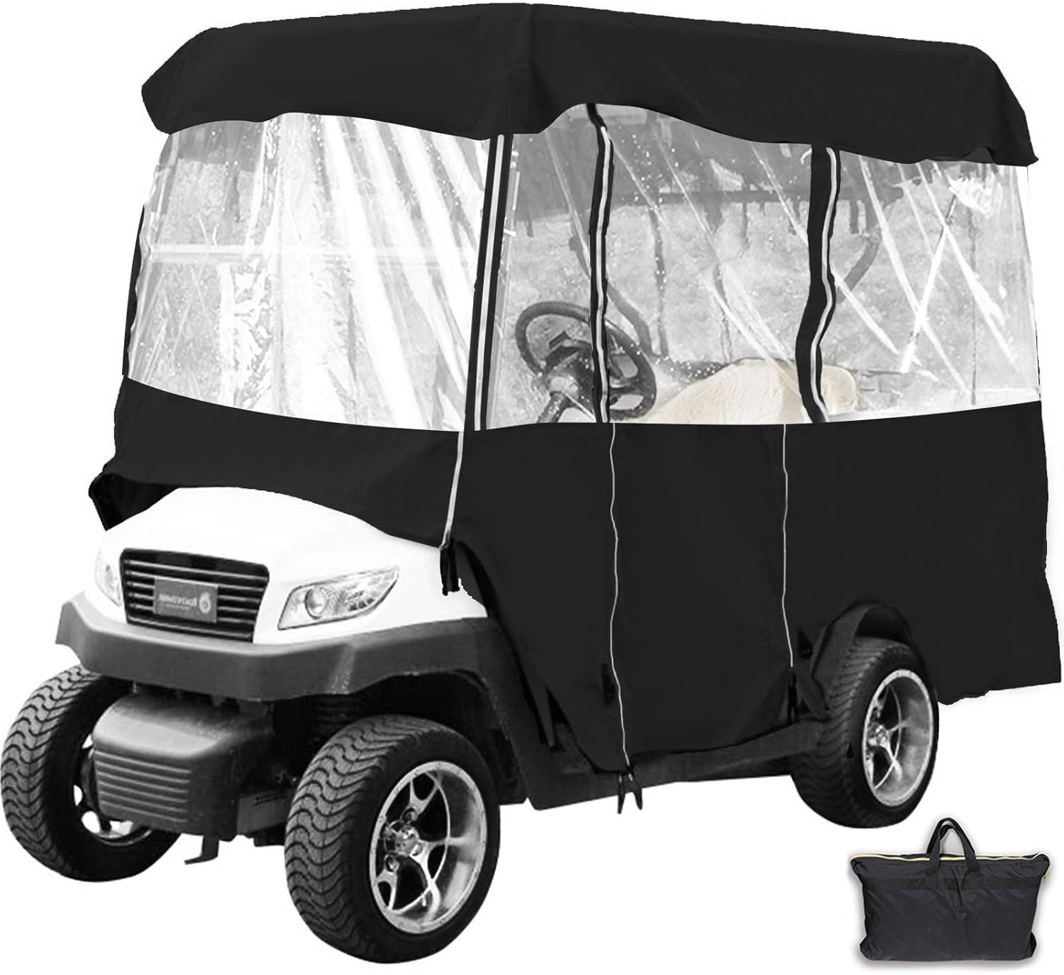 Waterproof 4-Person Golf Cart Cover by Happybuy