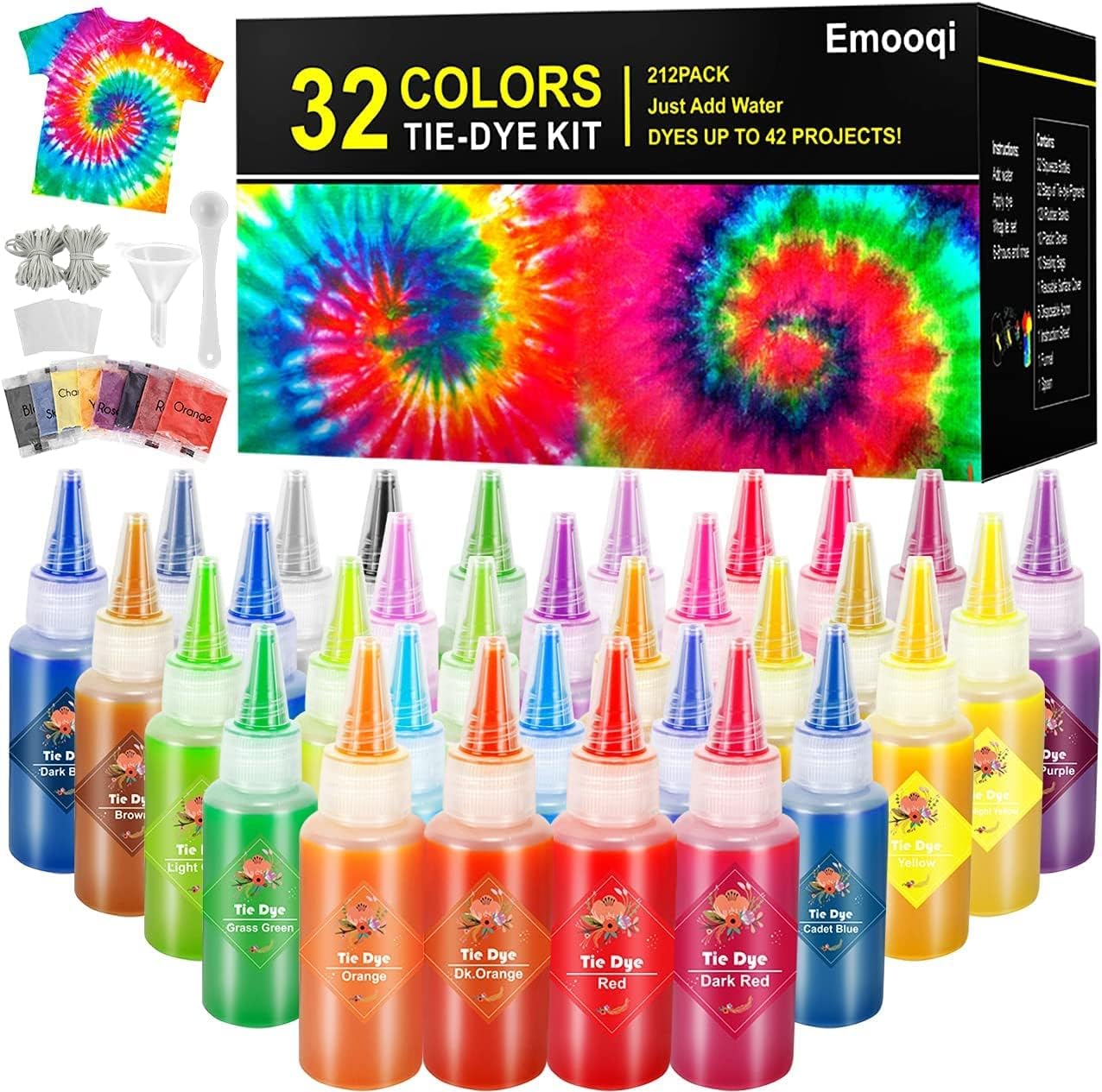 DIY Tie Dye Kits for Creative Fun with 32 Vibrant Colors