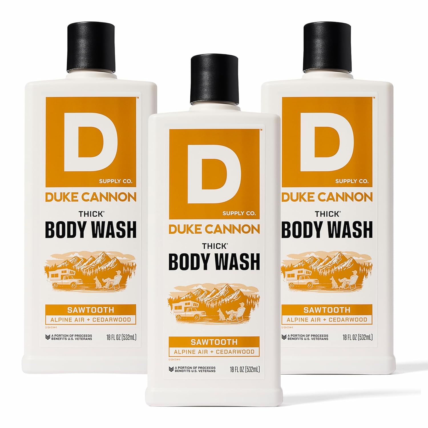 Duke Cannon THICK Body Wash for Men with Alpine Air & Cedarwood