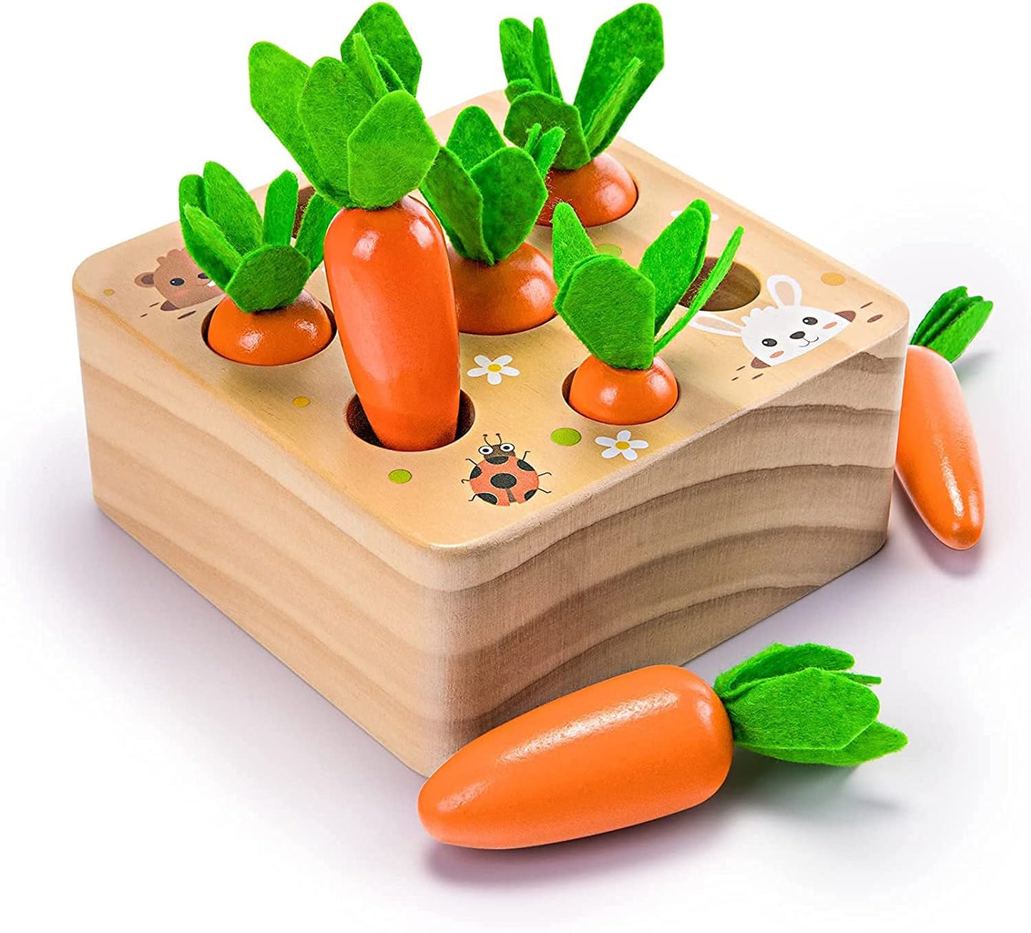 Montessori Carrot Shape Sorter for 1 Year Olds