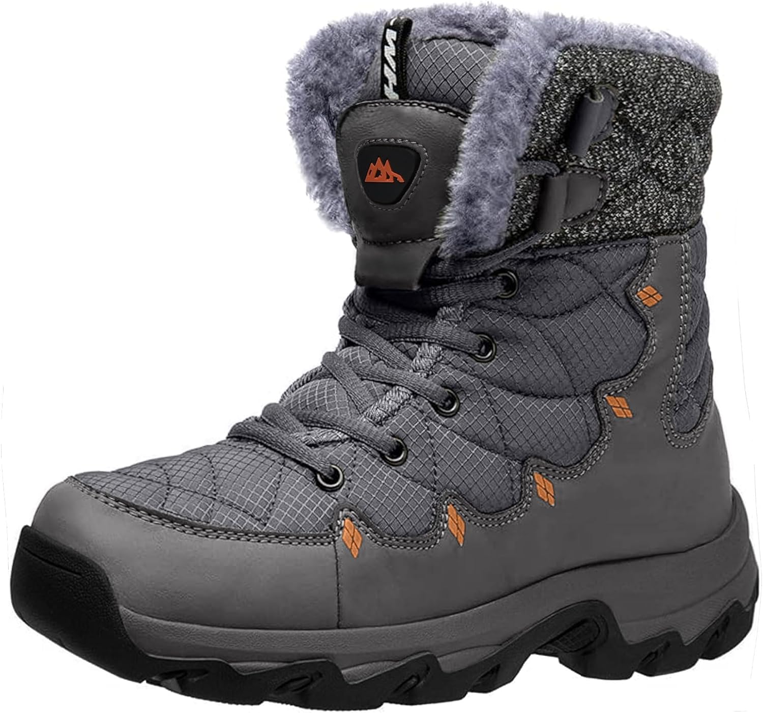 Men's Winter Snow Boots - Water Resistant, Lightweight Comfort