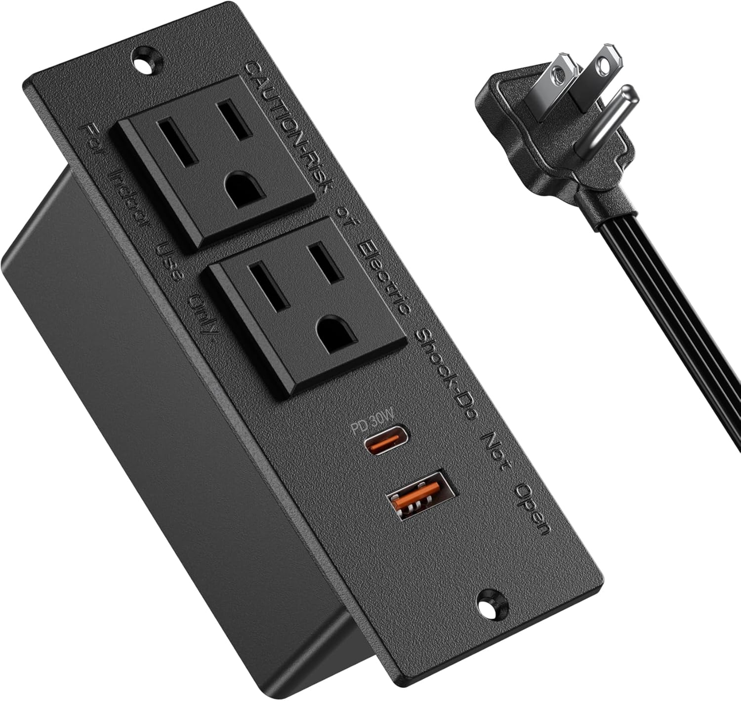 Ultra Fast Charging Recessed Power Strip by Jgstkcity
