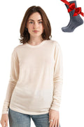 Merino Wool Base Layer Women - 100% Heavyweight to Lite Comfort