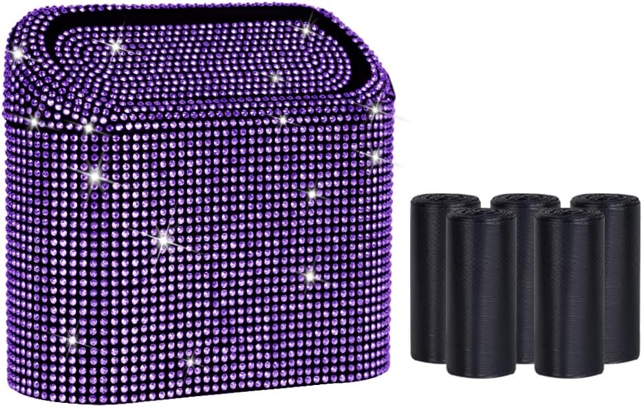 Sparkle Up Your Ride with Bling Car Trash Can!