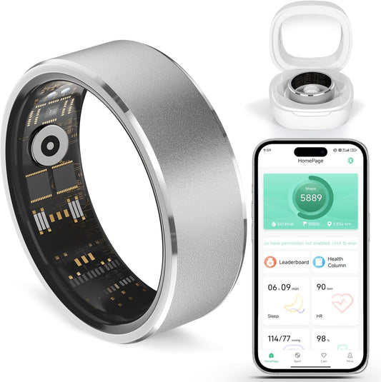 Smart Ring for Fitness & Health Tracking - Waterproof & Stylish