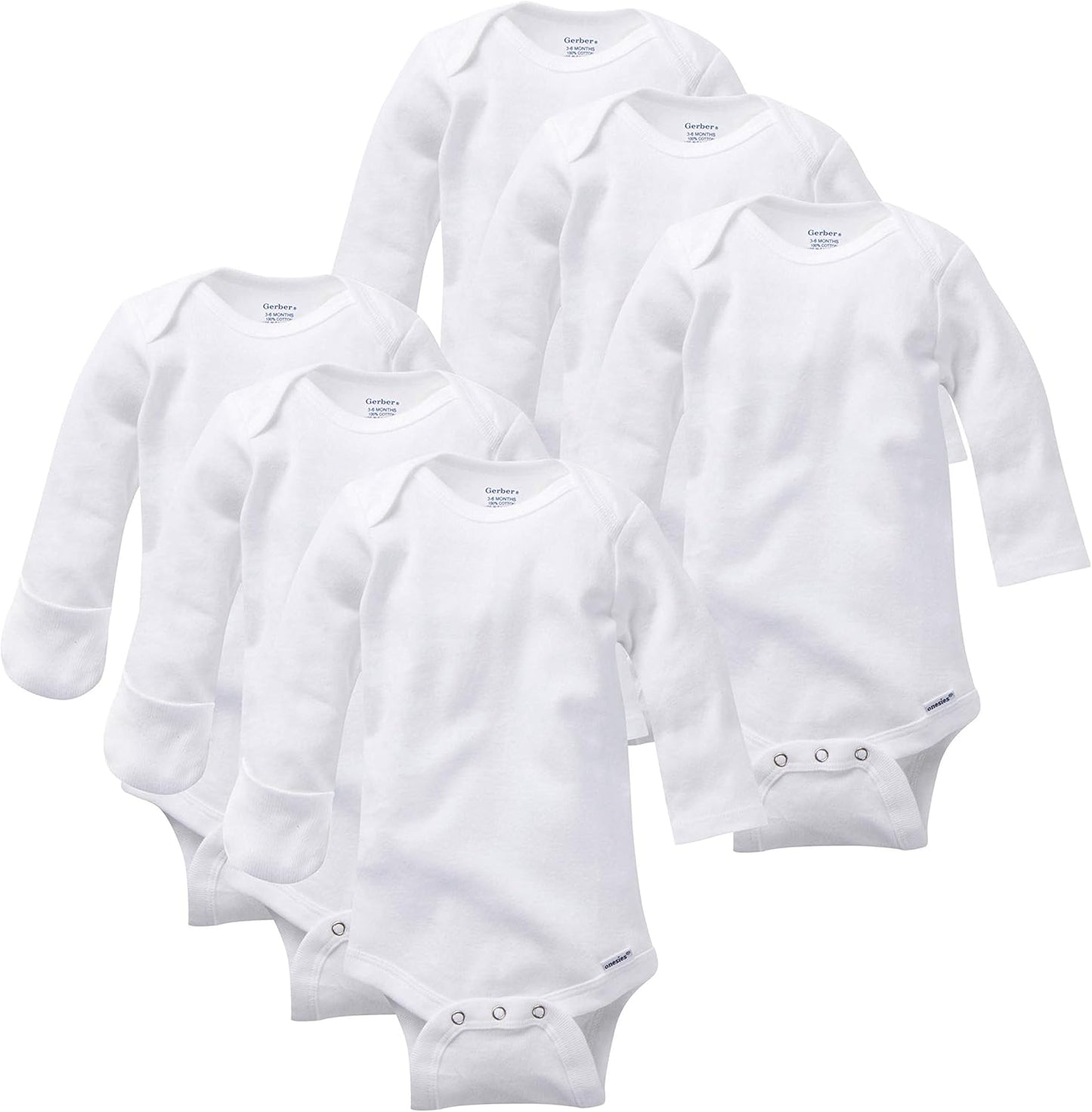 GERLO Multi-pack Onesies: Stay Cozy with Mitten Cuffs!