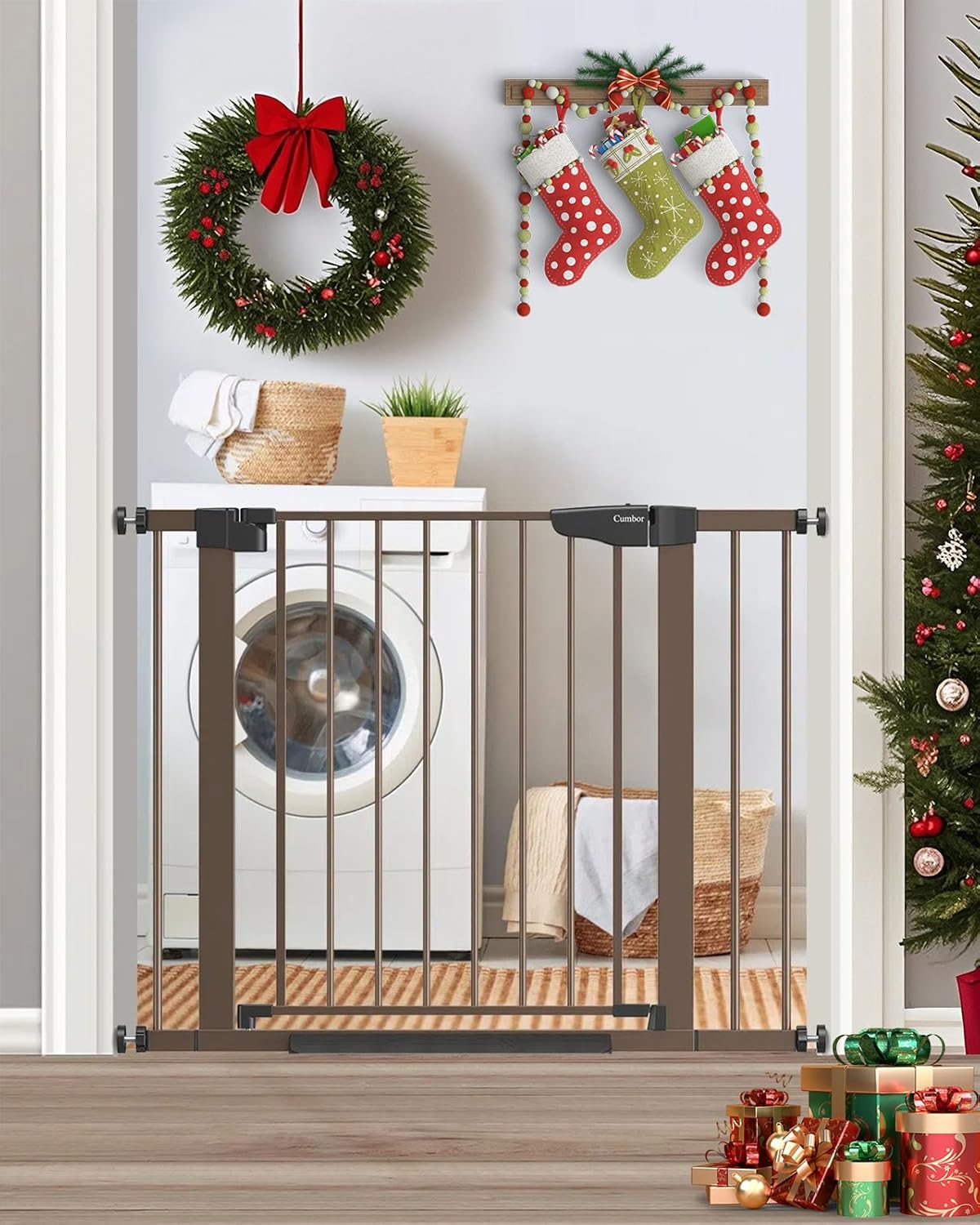 Cumbor Baby Gate for Stairs - Award-Winning Safety for Pets
