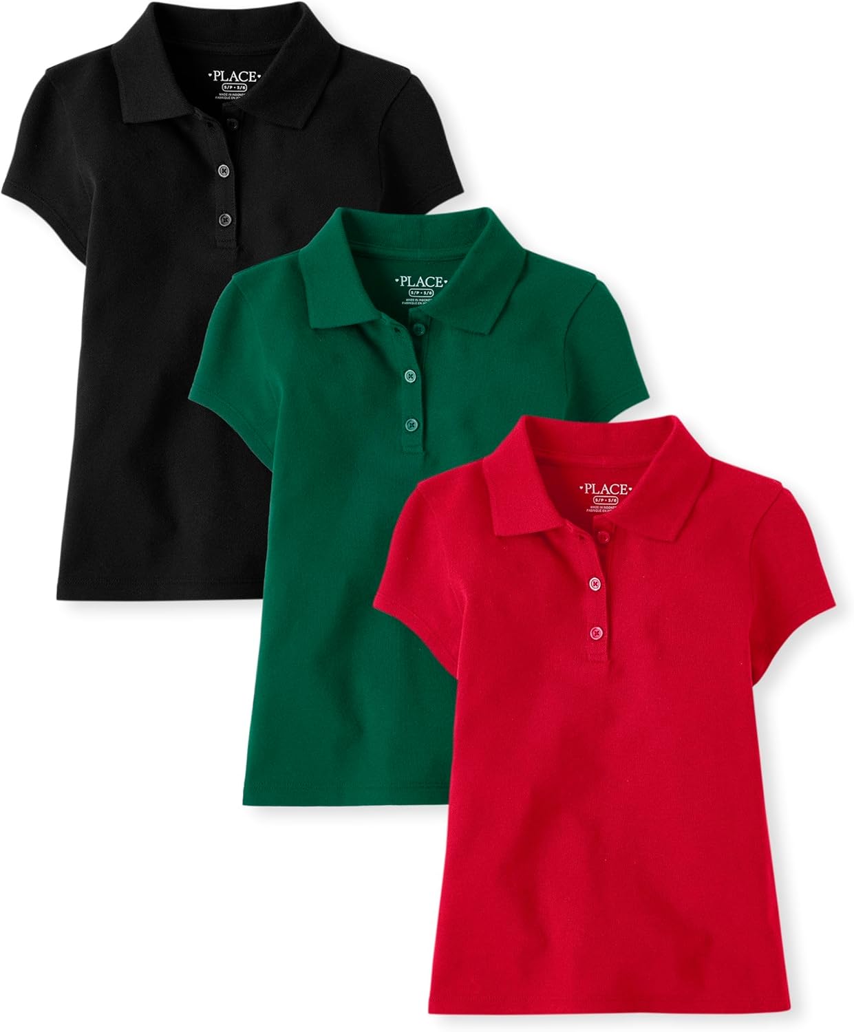Multipack Short Sleeve Pique Polo for Kids - Classic Style