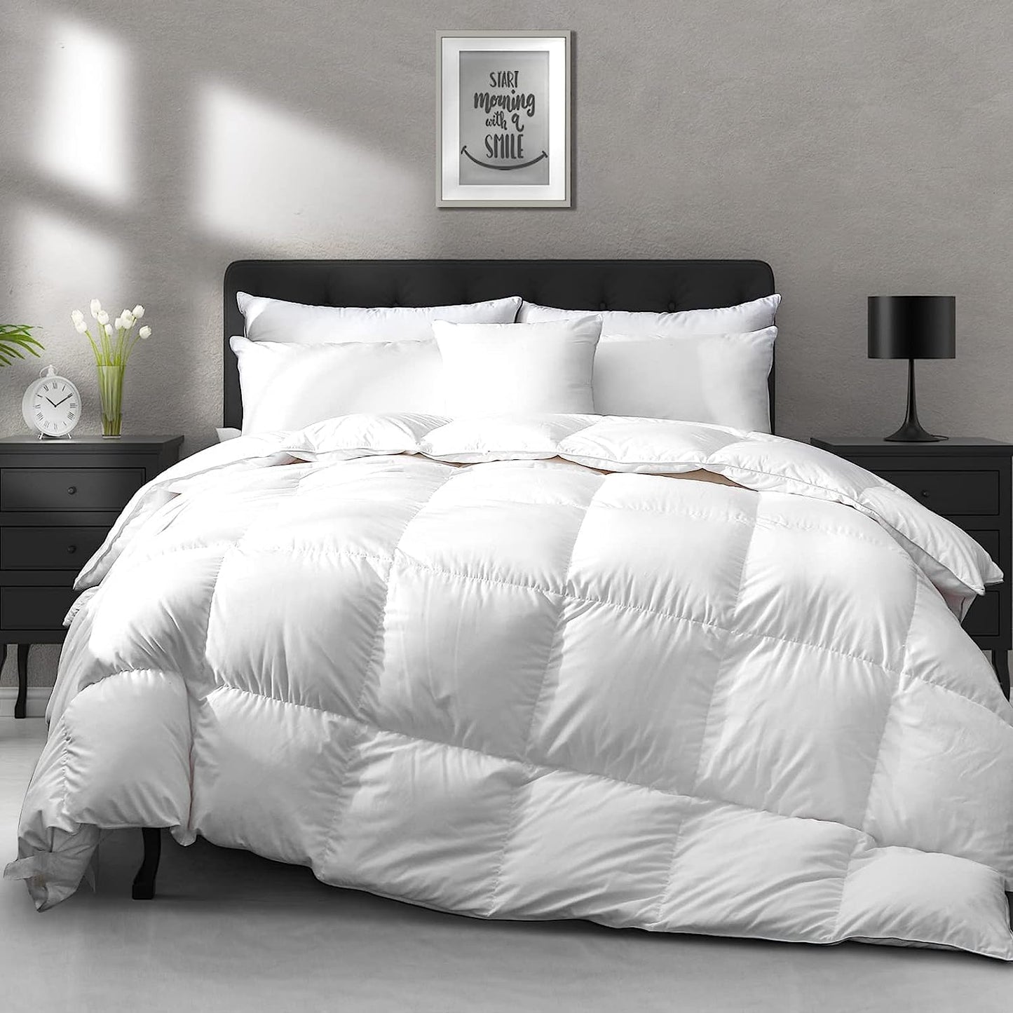 APSMILE Lightweight Down Feather Comforter for Hot Sleepers