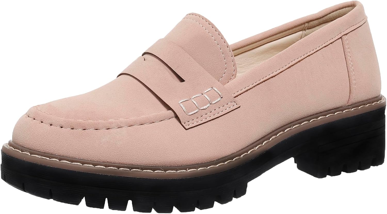 Retro Women's Platform Penny Loafers for Casual Business Wear