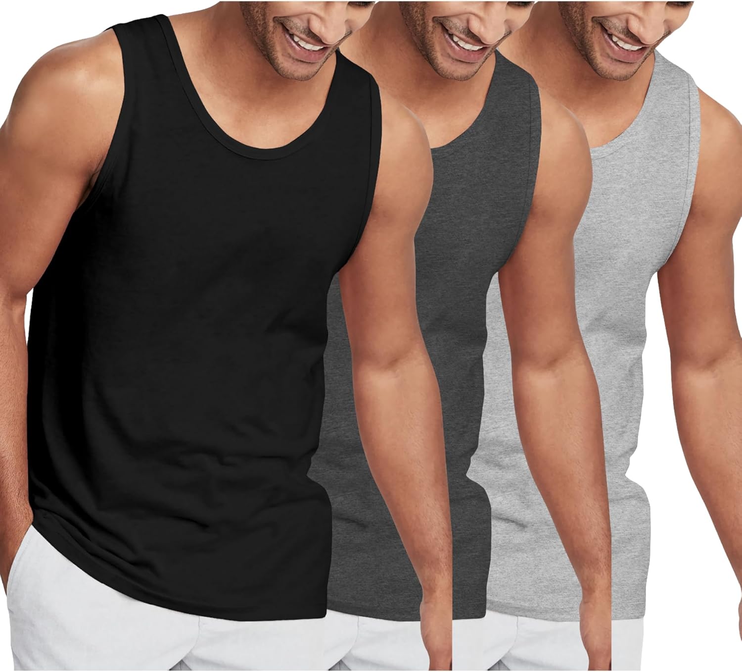 Hat and Beyond Mens Tank Top Soft Performance Gym Shirt