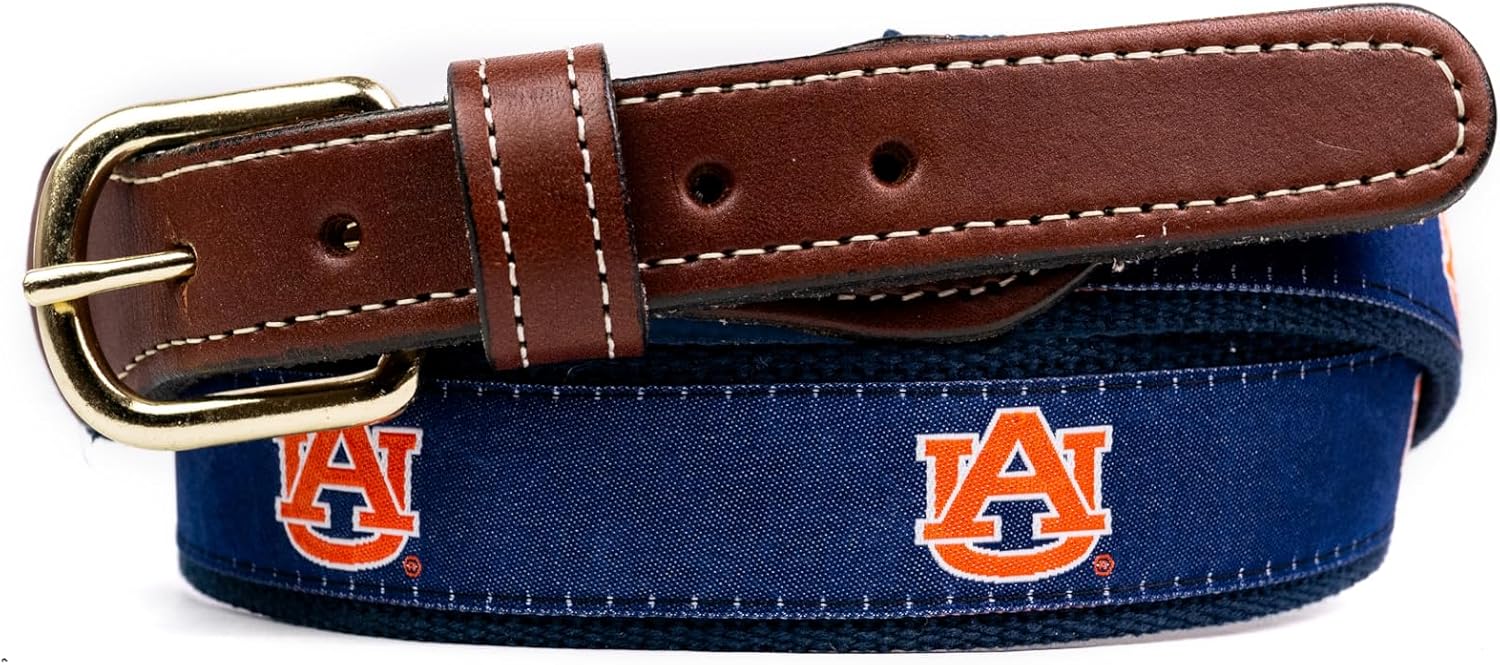StadiumSpot Web Leather Mens Belt for All-Day Comfort and Style