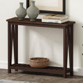 ChooChoo Farmhouse Console Table - Narrow Rustic Sofa Table 40in