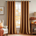 Velvet Blackout Curtains 84 in 2-Panel Set - Room Darkening