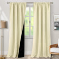 BGment Cream Blackout Curtains for Living Room, 95 Inch Long