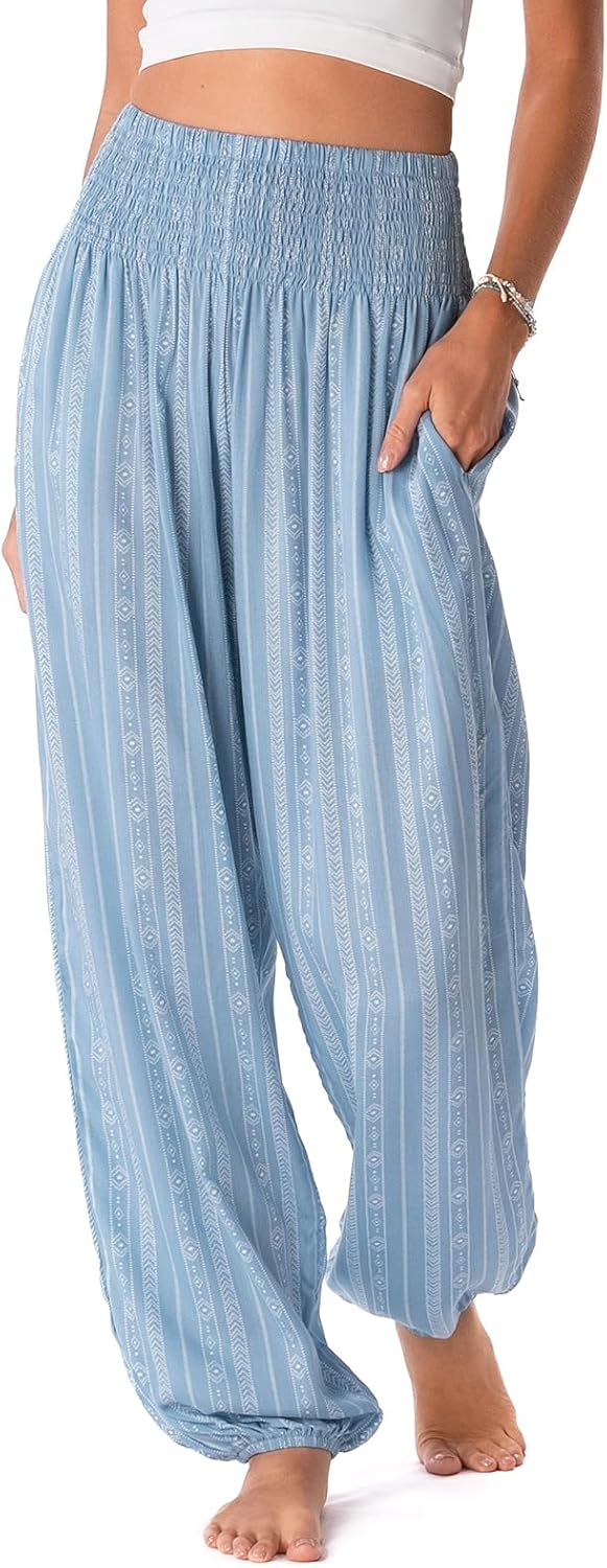 Lotus and Luna Women's Harem Pants for Beach & Lounge Style