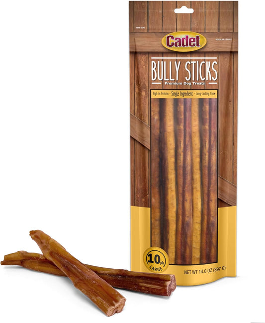 Cadet Bully Sticks for Dogs - Premium Long-Lasting Chews