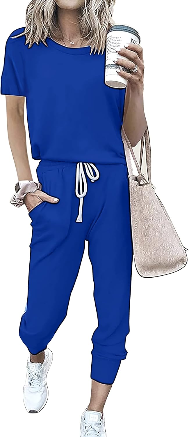 PRETTYGARDEN Women Summer Two Piece Outfits for Casual Wear