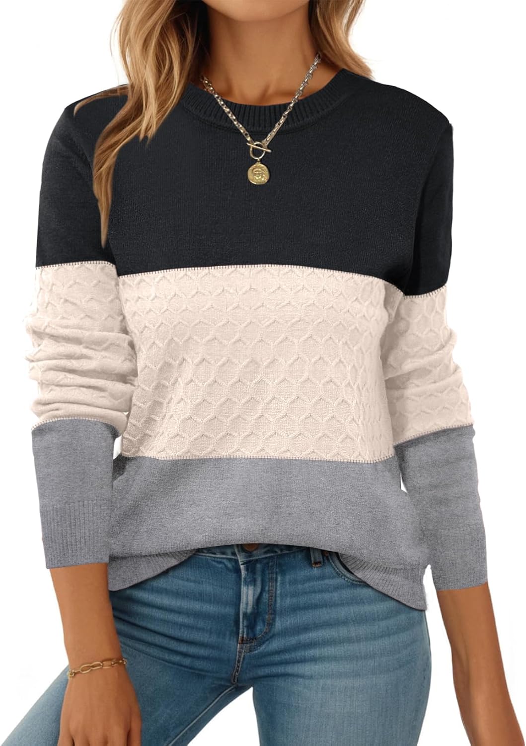 Zeagoo Womens Sweaters Long Sleeve Tops for Fall Fashion 2025