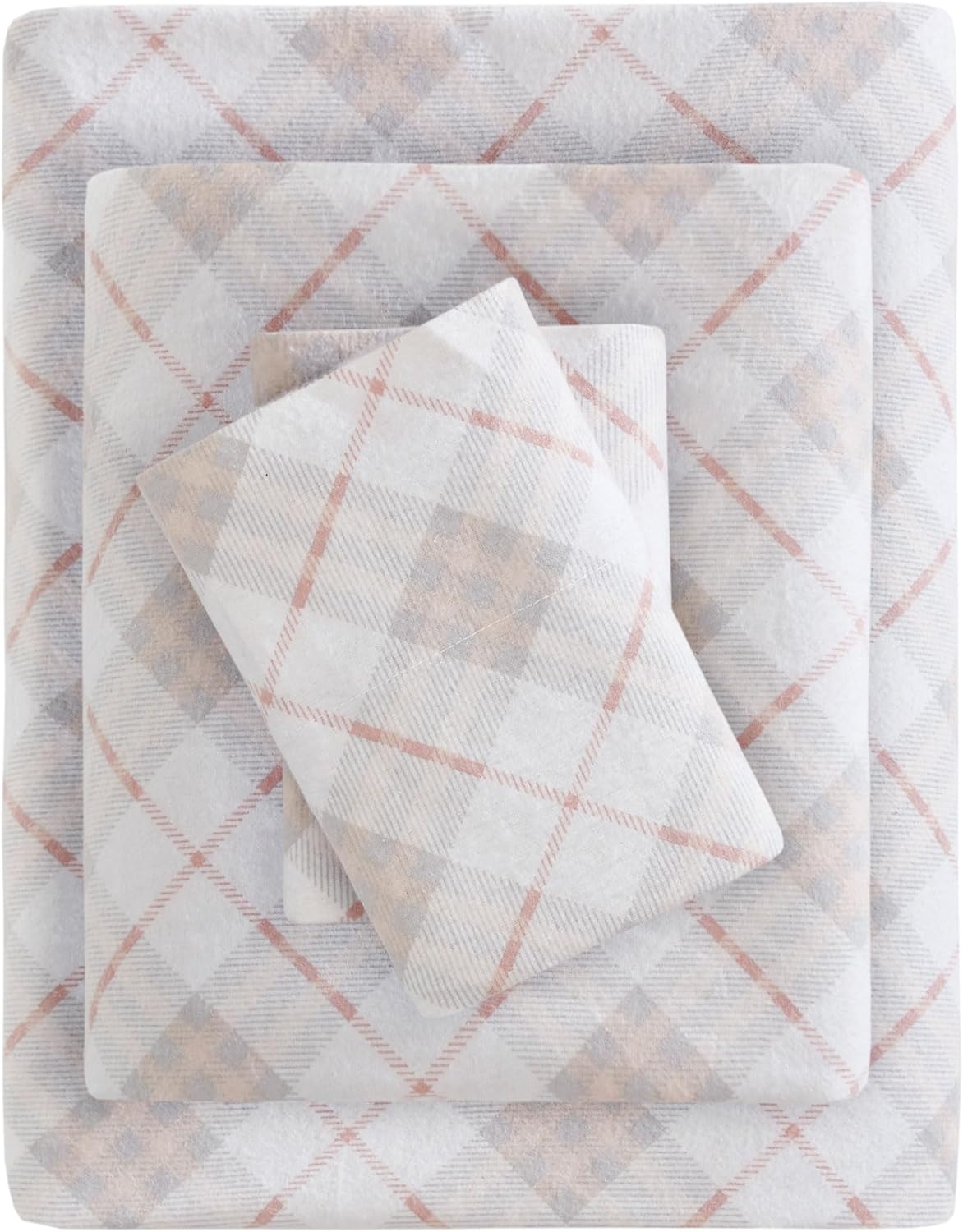 True North Cozy Flannel Cotton Sheet Set for King Bedding