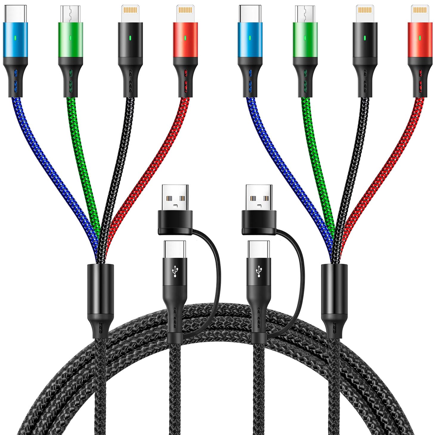 4-in-1 Fast Charging Cable Combo for All Devices!